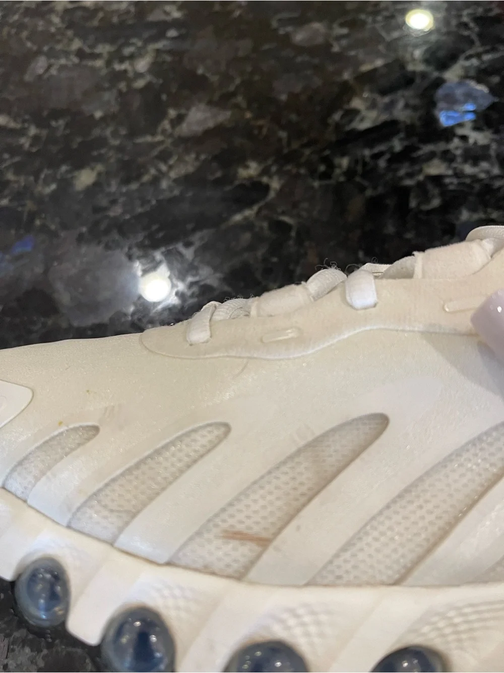 Nike Air Max Cream/White Sneakers with Black Swoosh